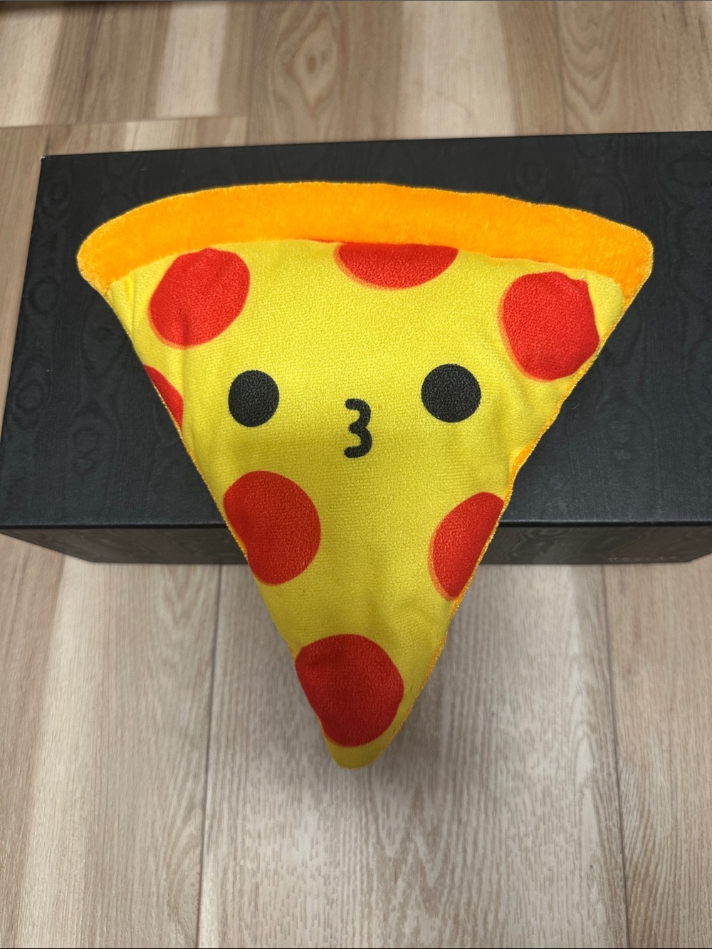 Toy Factory Cute Pepperoni Pizza Slice Plush Stuffed Toy - Kissy Face 10"